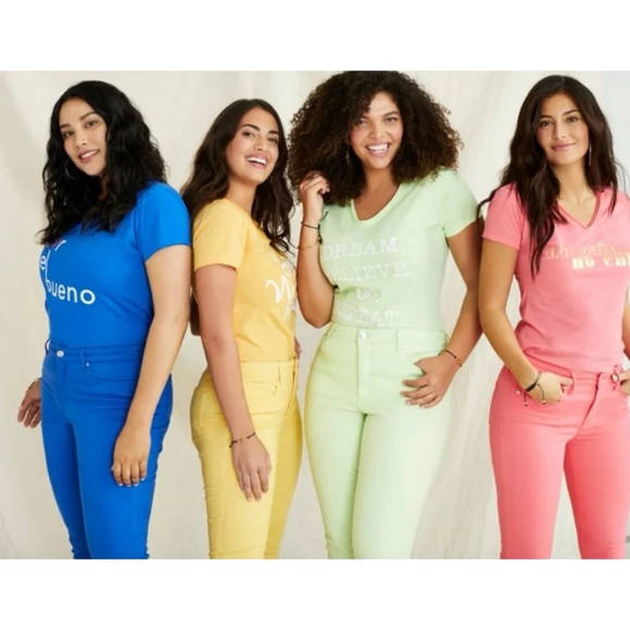 🆕 Sofia Jeans By Sofia Vergara Skinny Mid Rise Stretch Ankle Jean Yellow 20 NWT - Picture 3 of 8